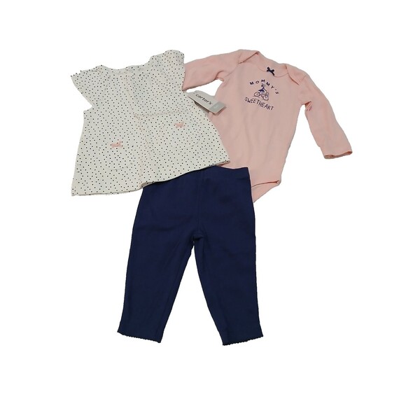 Carter's Other - Carter's Baby Girl 3pc Short/Long Sleeve Tops, Bodysuit & Pants Set (6M) - NEW!!